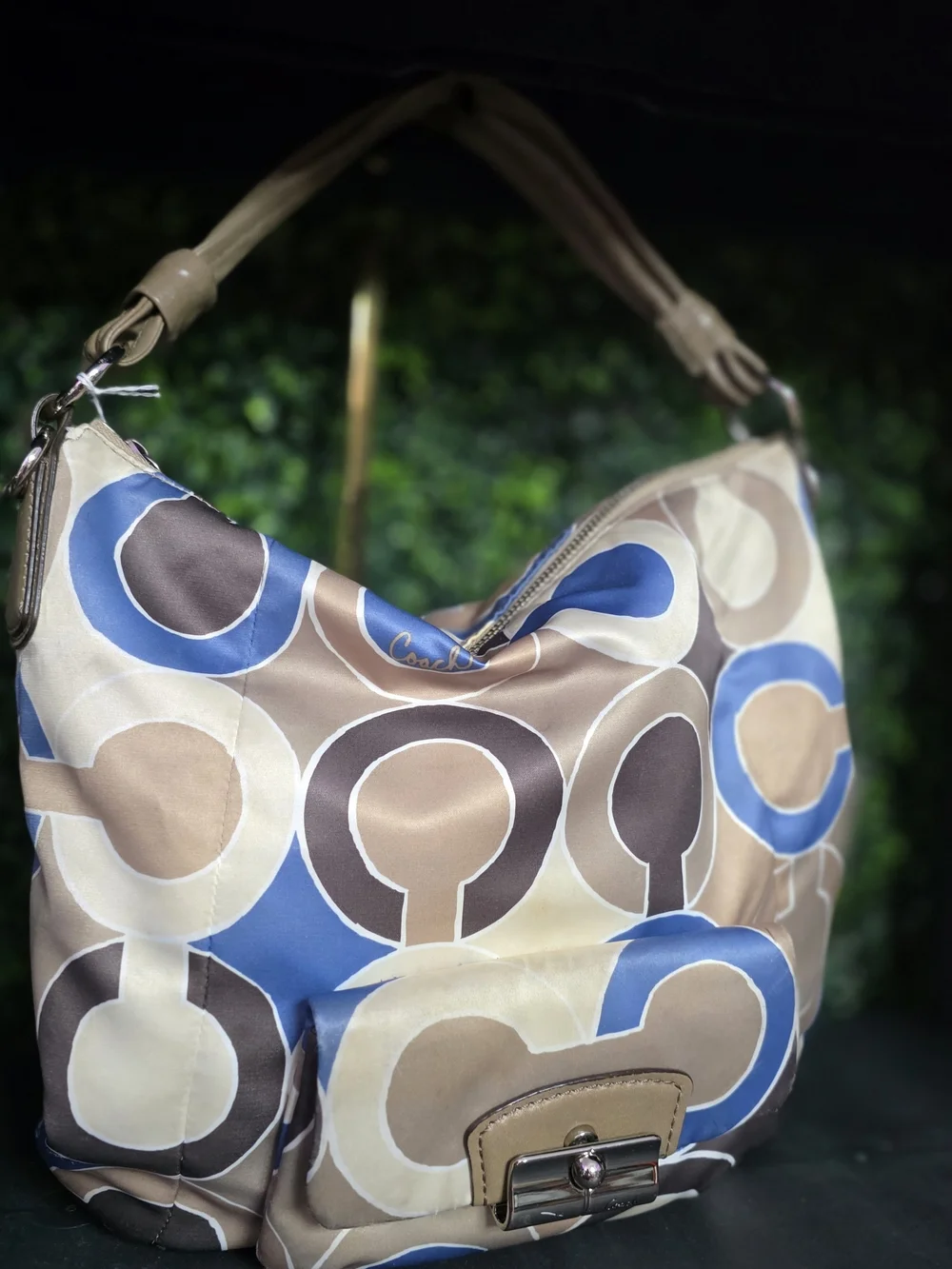 Coach Kristin Graphic Op Art Hobo Shoulder Bag